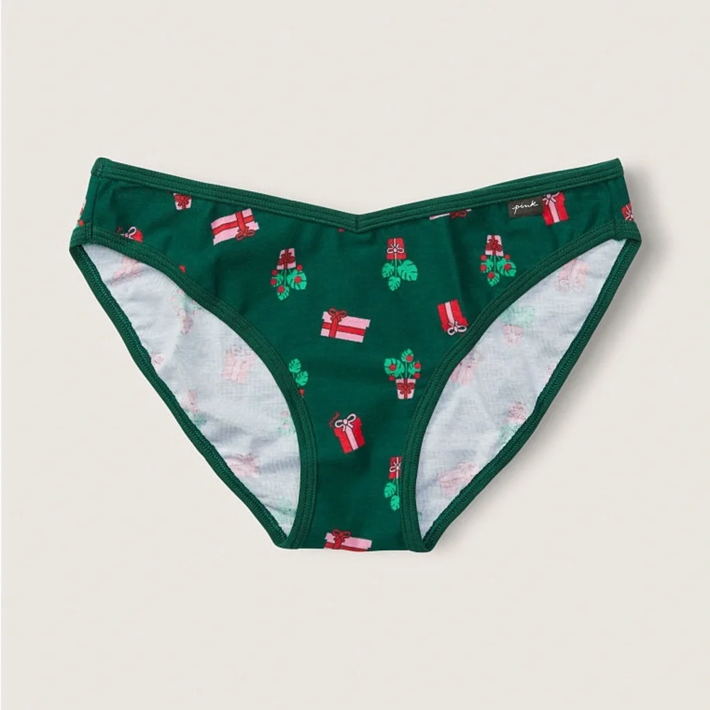 Victoria’s Secret PINK Christmas Cotton Bikini Panty